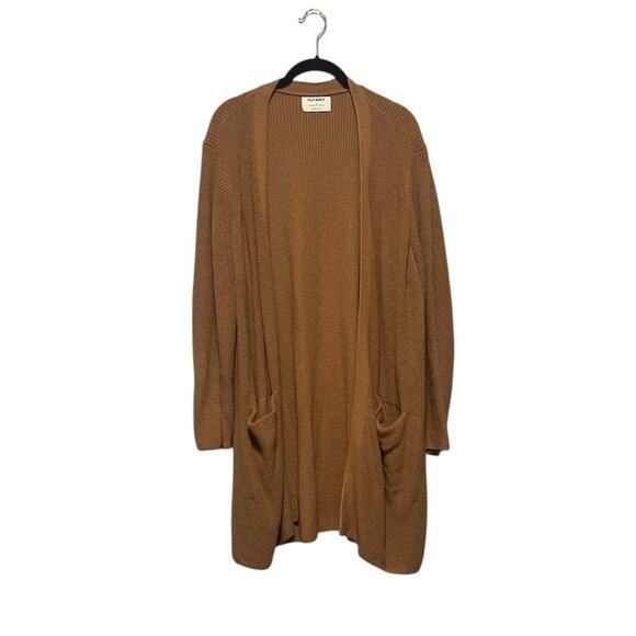 Old Navy Tan Long Open Front Cardigan Size XL - Picture 1 of 7